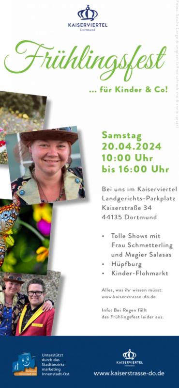 Flyer des Frühlingsfest für Kinder und Co